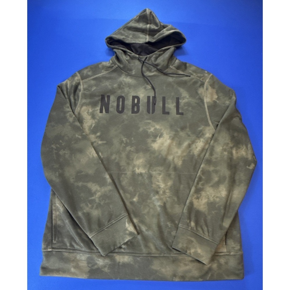 NoBull Tie Dye Hoodie Pullover Army Green Size XL